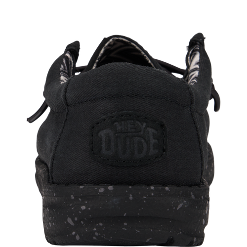 Wally Youth Stretch Canvas - Black/Black - 5