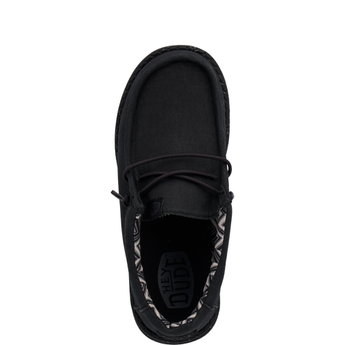 Wally Youth Stretch Canvas - Black/Black - 6