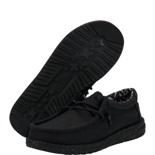 Wally Youth Stretch Canvas - Black/Black - 3