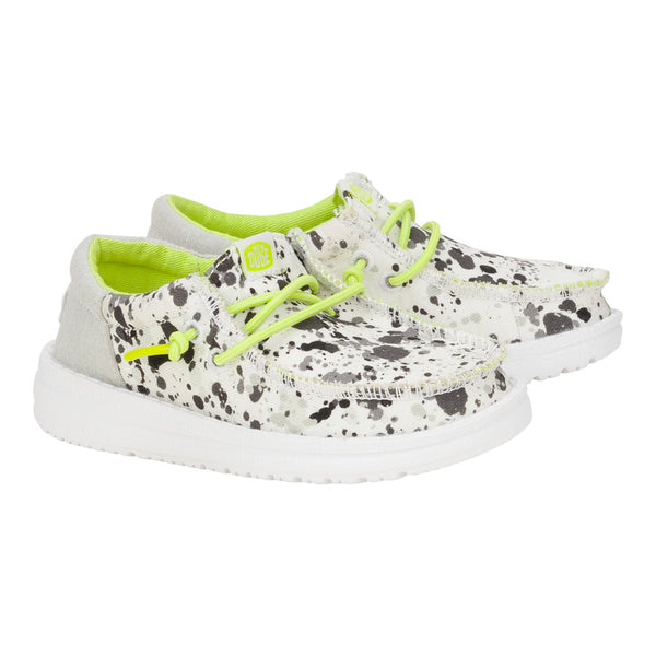 Wally Funk Toddler Splatter - White/Multi