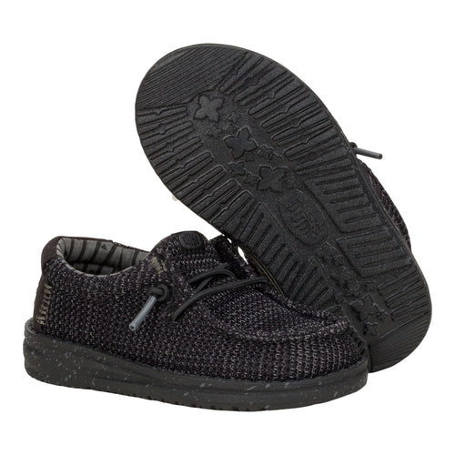 Wally Toddler Stretch Mesh - Black/Black - 3