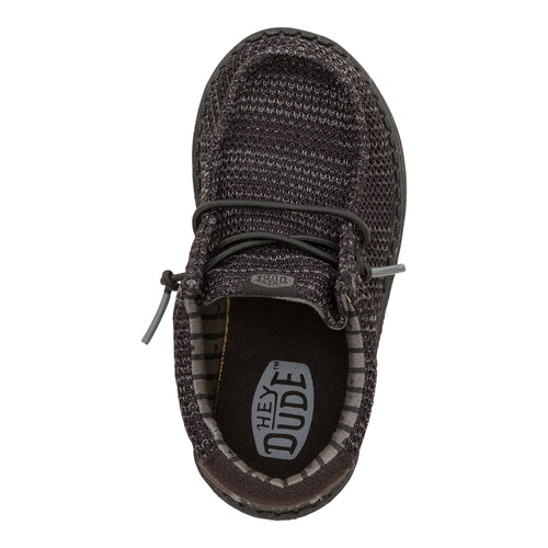 Wally Toddler Stretch Mesh - Black/Black - 6