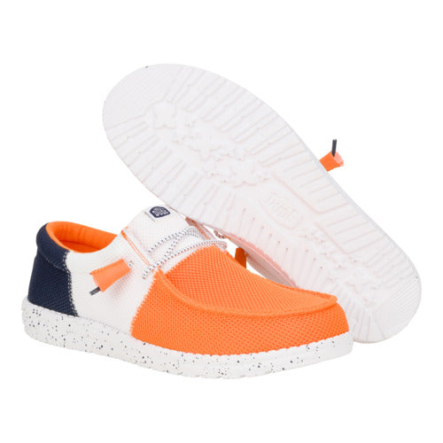 Wally Tri Varsity Mesh - Orange/White - 3