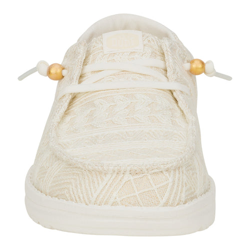 Wendy Crochet Lace - White/Gold - 5