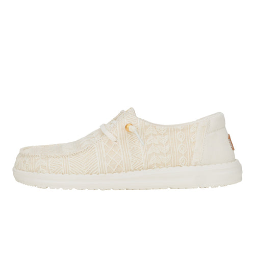 Wendy Crochet Lace - White/Gold - 1
