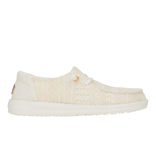 Wendy Crochet Lace - White/Gold - 9