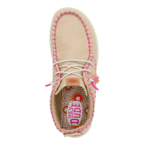 Wendy Mid Perf Canvas - Irish Cream - 6