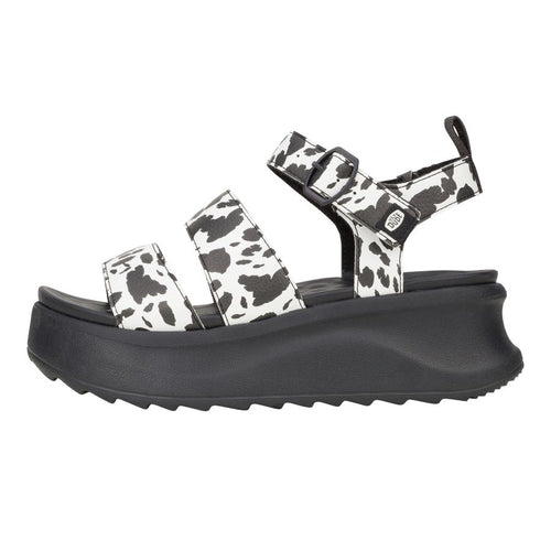 Delray Buckle Animal - Black/White - 1