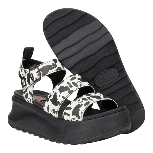 Delray Buckle Animal - Black/White - 3
