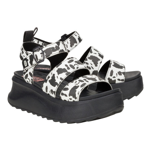 Delray Buckle Animal - Black/White - 2