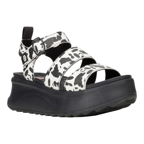 Delray Buckle Animal - Black/White - 7
