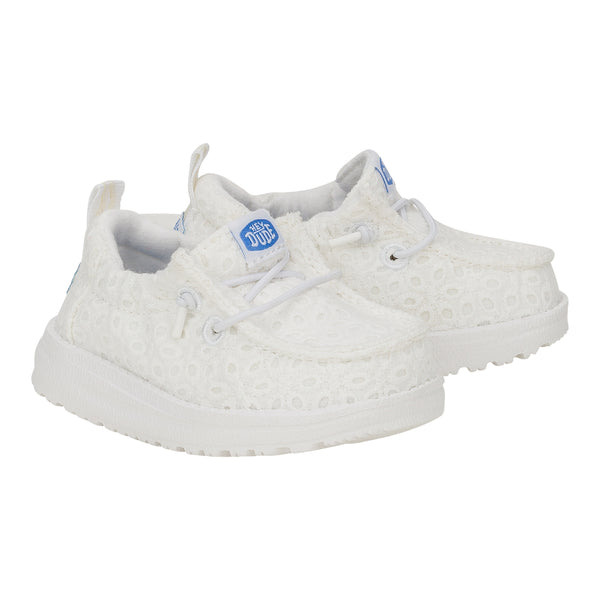 LilDudes Slip On Prints - White