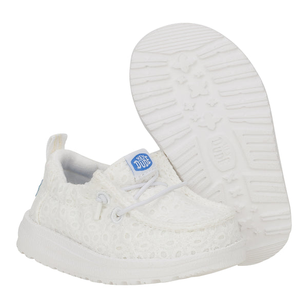 LilDudes Slip On Prints - White