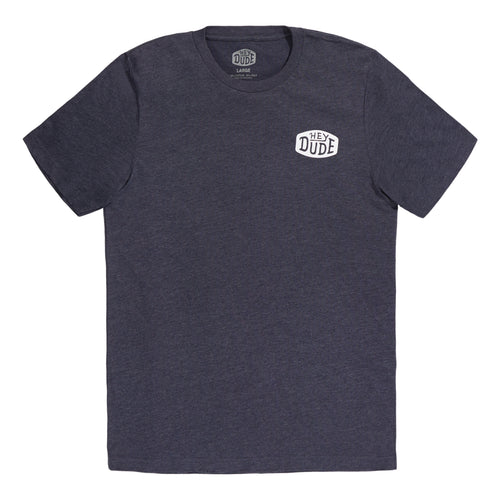 Go To Buckle Tee - Navy/Heather - 1