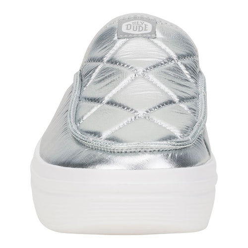 Austin Lift Metallic Puffer - Silver/White - 5