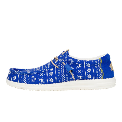 Wally Hanukkah Sweater - Hanukkah Blue/White - 1