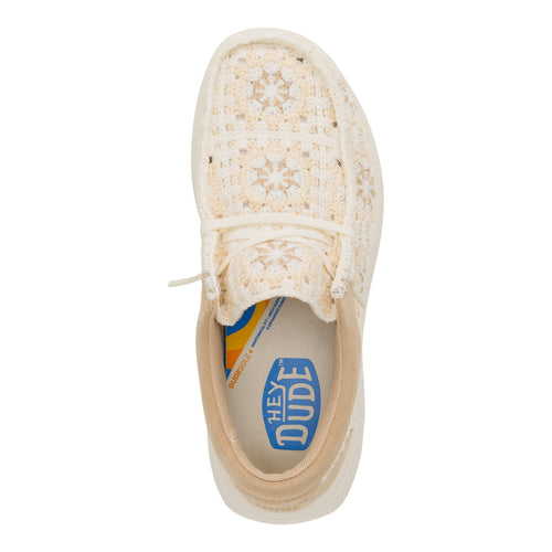 Wendy Comf Cottage Crochet - Tan/Multi - 7