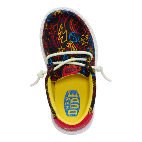 Wally Toddler Space Glow - Black/Red - 6