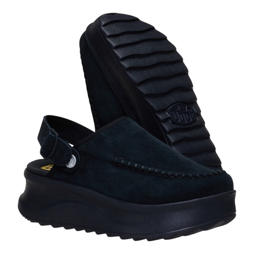 Delray Clog Suede - Black - 4