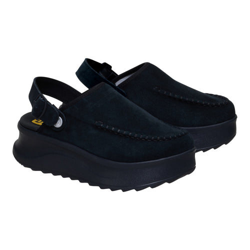 Delray Clog Suede - Black - 3