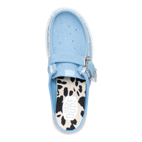 Wendy Slip Buckle Denim - Blue/Multi - 6