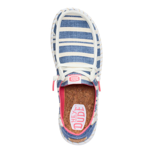 Wendy Espadrille Coast - Navy/White - 6