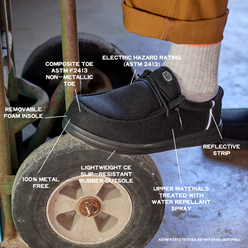 Wendy Work Comp Toe - Black/Black - 2