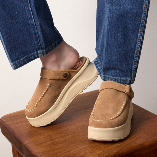 Delray Clog Suede - Tan - 6