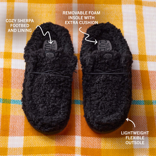 Wendy Slipper - Cozy Black/Black - 2