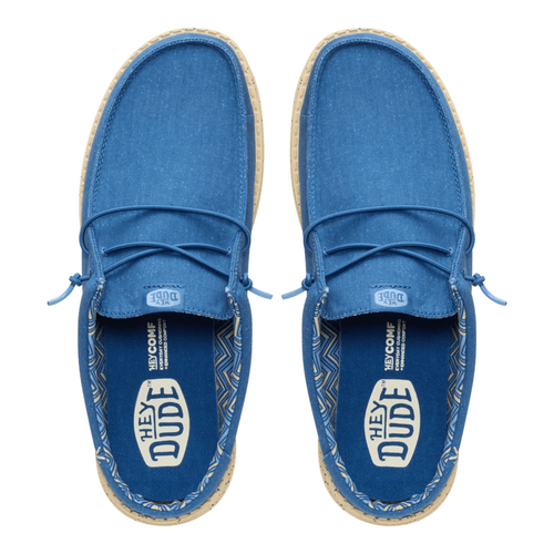 Wally Slip Stretch Canvas - Ensign Blue/Boulder Tan - 6