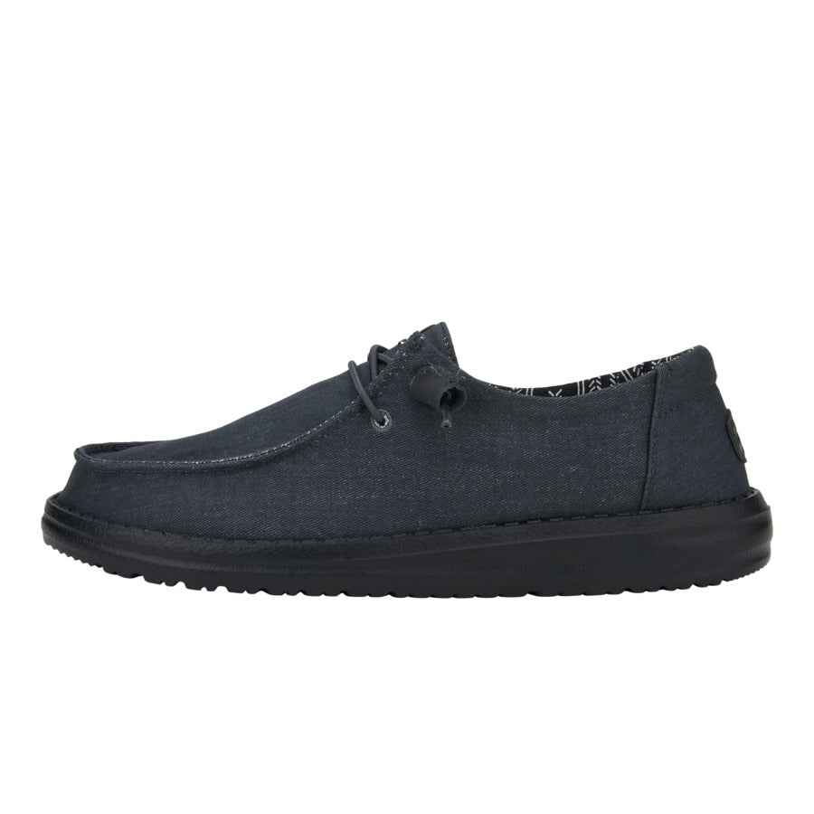 Wendy Stretch Canvas Wide - Black/Black - 1