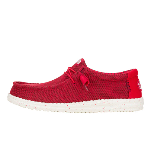 Wally Stretch Sox Red Men's Casual Shoes HEYDUDE shoes