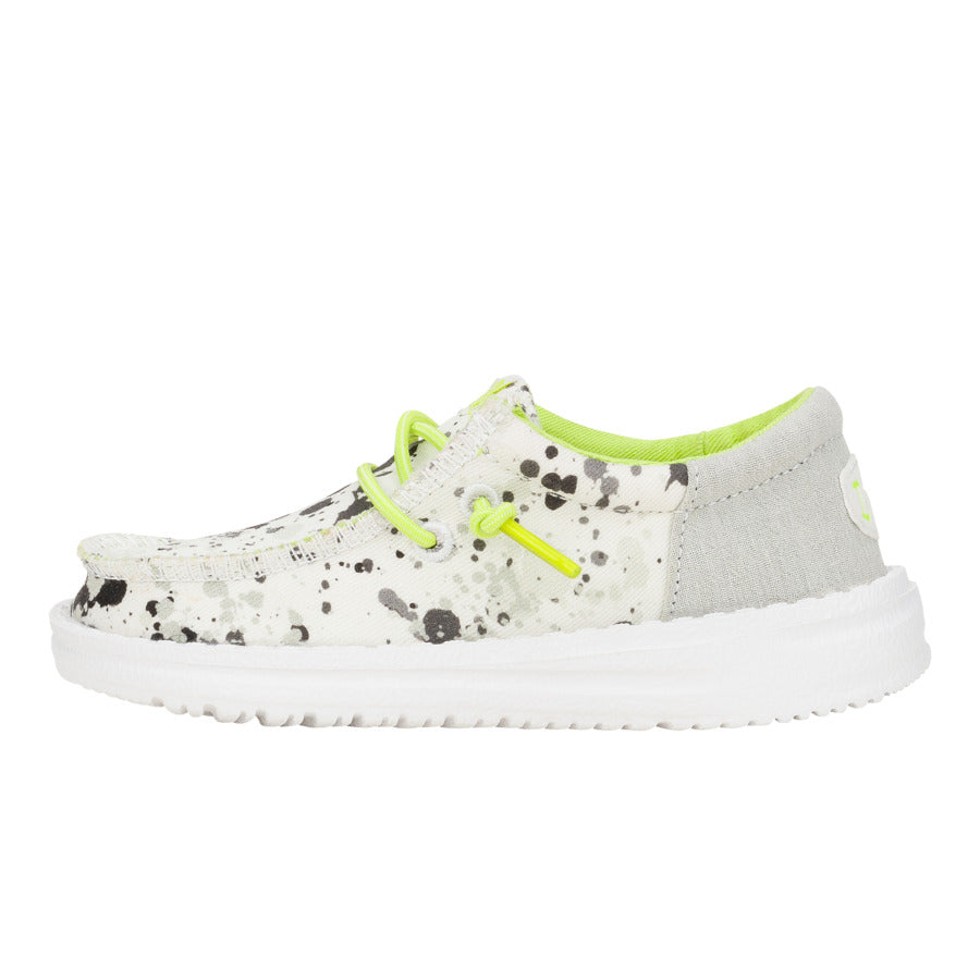 Wally Funk Toddler Splatter - White/Multi