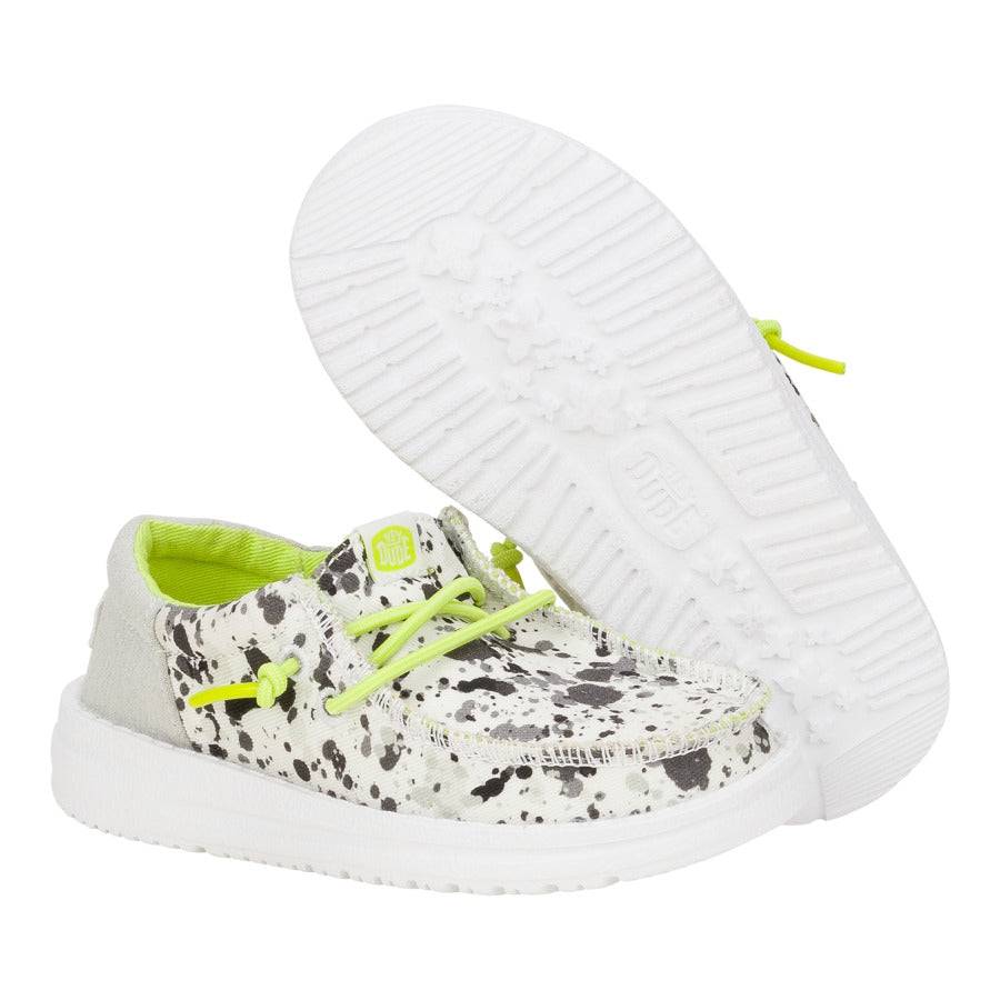 Wally Funk Toddler Splatter - White/Multi