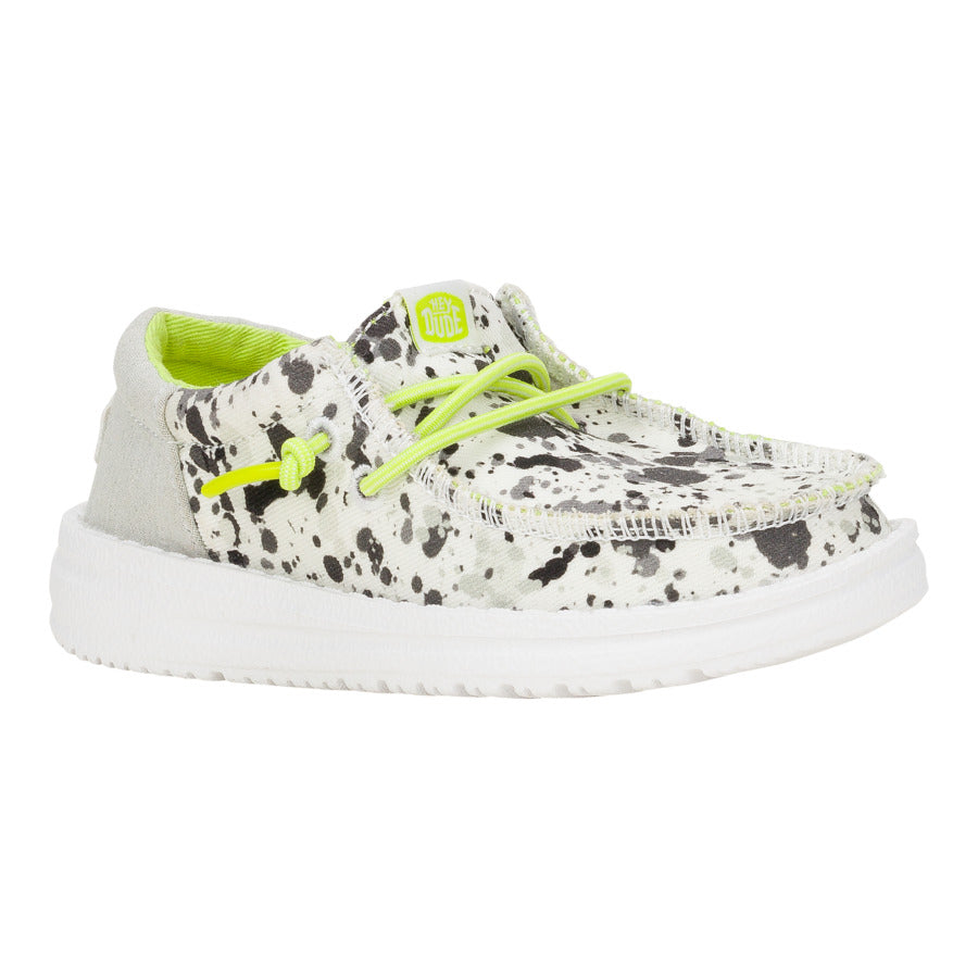 Wally Funk Toddler Splatter - White/Multi
