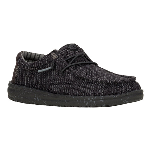 Wally Youth Stretch Mesh  - Black/Black - 7