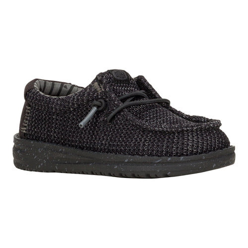 Wally Toddler Stretch Mesh - Black/Black - 7