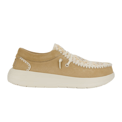 Wendy Comf Suede Crochet - Irish Cream/Multi - 9