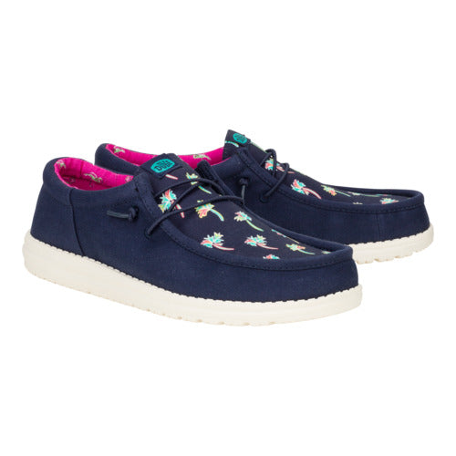 Wally Funk Party Palm - Peacoat Blue/Multi