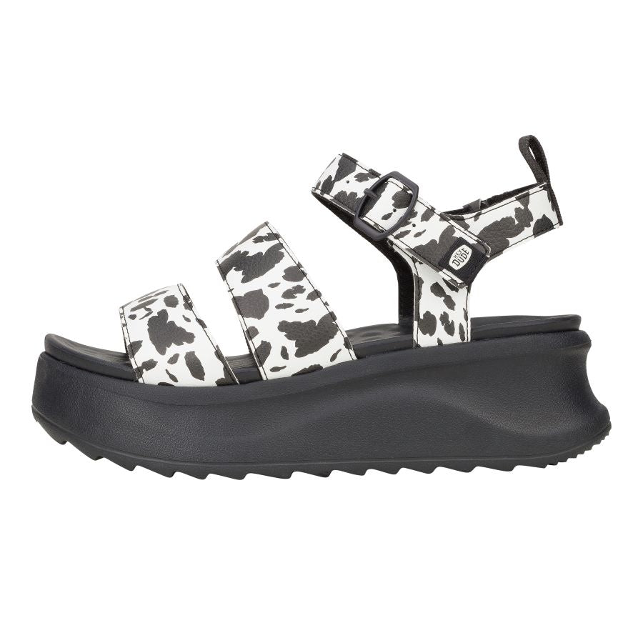 Delray Buckle Animal - Black/White - 1