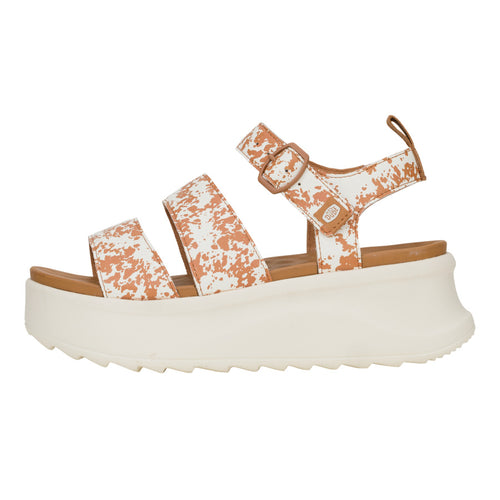 Delray Buckle Animal - Tan/White - 1
