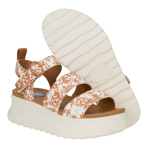 Delray Buckle Animal - Tan/White - 3