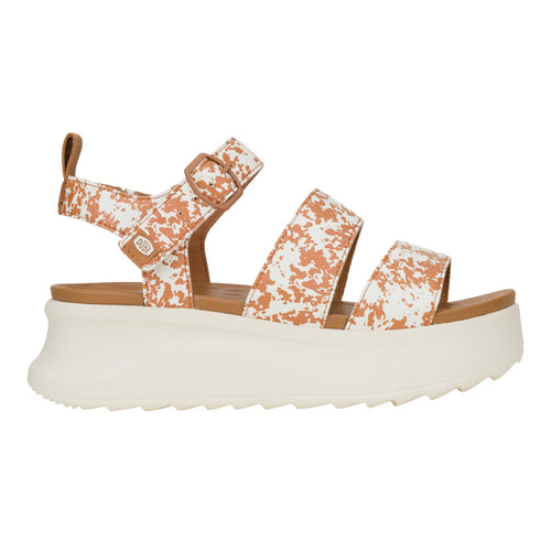 Delray Buckle Animal - Tan/White - 8