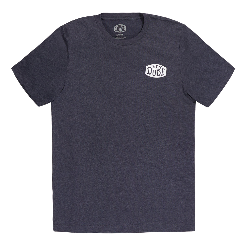 Go To Buckle Tee - Navy/Heather - 1
