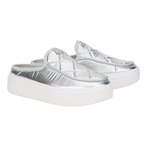 Austin Lift Metallic Puffer - Silver/White - 3