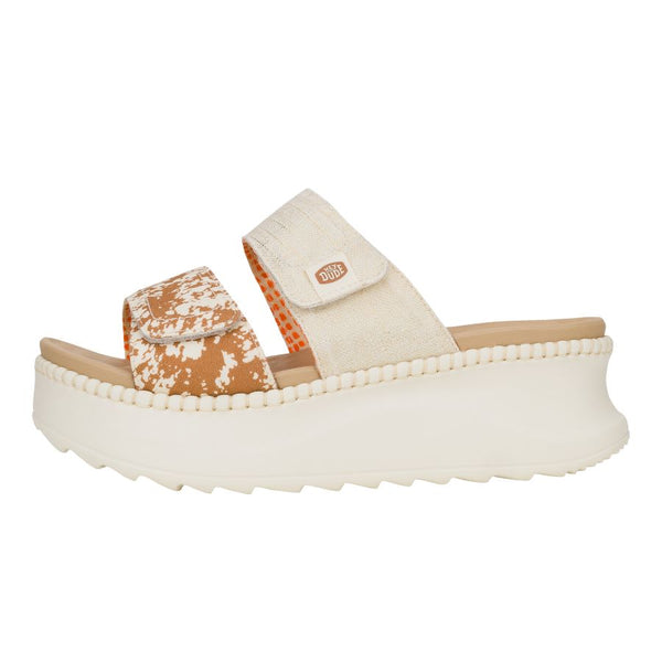 Delray Slide Animal Shimmer - Tan/Multi 