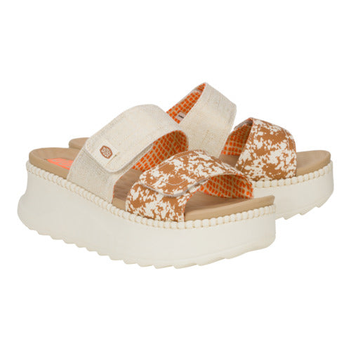 Delray Slide Animal Shimmer - Tan/Multi 