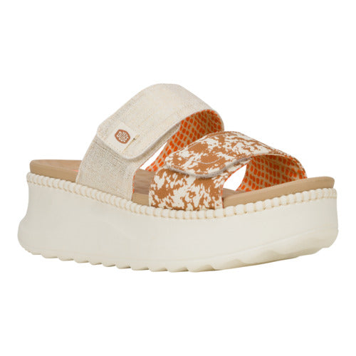 Delray Slide Animal Shimmer - Tan/Multi 