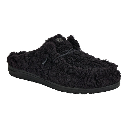 Wally Slipper - Cozy Black/Black - 7