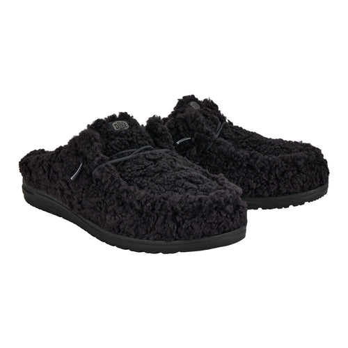 Wally Slipper - Cozy Black/Black - 2